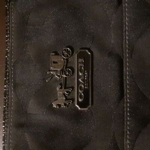 Coach shoulder Bag with metallic Strap